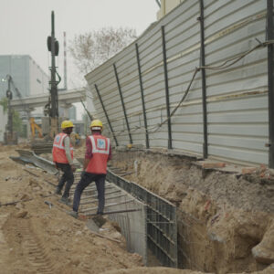 Diaphragm-Wall-Construction-in-Gurgaon-Ongoing-Site-Work